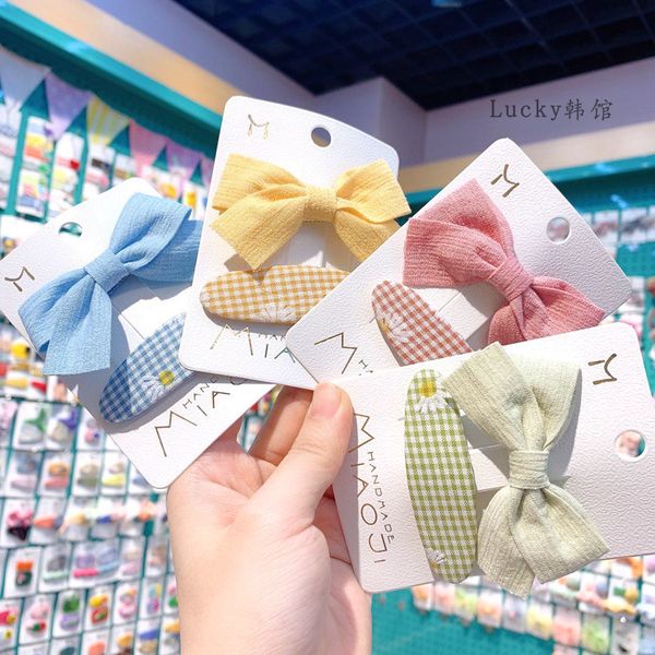 children's cloth bow long oval check daisy clip hairpin combination small fresh hair ornament, Slivery;white
children's cloth bow long oval check daisy clip hairpin combination small fresh hair ornament, Slivery;white
