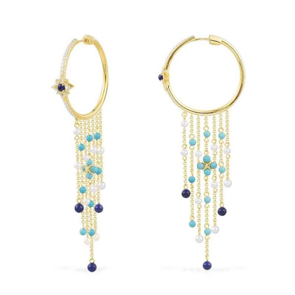 hoop & huggie 2021 fashion s925 sterling silver roma blue stones tassel chain drop large earrings july women fine brand jewelry, Golden;silver
hoop & huggie 2021 fashion s925 sterling silver roma blue stones tassel chain drop large earrings july women fine brand jewelry, Golden;silver