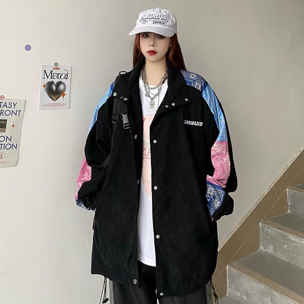 women's jackets prints baseball women oversized uniform sport coat long sleeve single breasted loose casual streetwear outfits, Black;brown
women's jackets prints baseball women oversized uniform sport coat long sleeve single breasted loose casual streetwear outfits, Black;brown