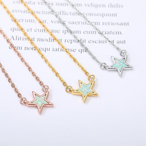 five pointed star necklace for women girl gold stainless steel neck chain green stone female pendant cute jewlery 2021 necklaces, Silver
five pointed star necklace for women girl gold stainless steel neck chain green stone female pendant cute jewlery 2021 necklaces, Silver
