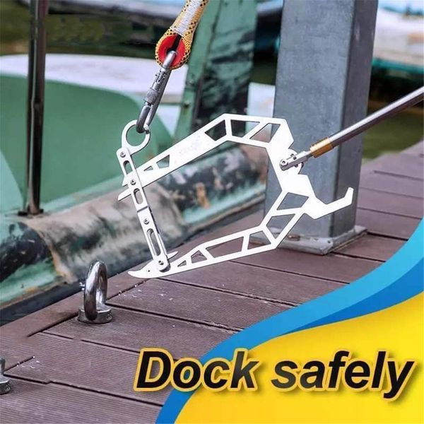 multi-purpose dock hook for boat long-distance threader easy docking threading ship parking fishing hooks
