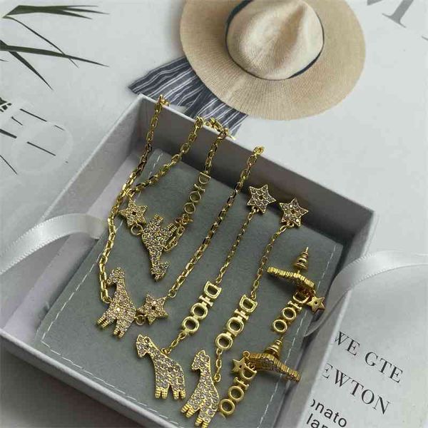 70% off outlet online family star letter giraffe full diamond bracelet necklace fashion temperament net red tide earrings female, Golden
70% off outlet online family star letter giraffe full diamond bracelet necklace fashion temperament net red tide earrings female, Golden