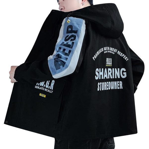 men's jackets jacket autumn spring casual thin hooded streetwear bomber coats zipper windbreaker oversize working clothes, Black;brown
men's jackets jacket autumn spring casual thin hooded streetwear bomber coats zipper windbreaker oversize working clothes, Black;brown