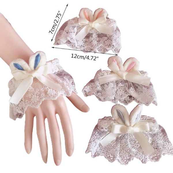 five fingers gloves 40gc 1 pair sweet lolita girl lace wrist cuffs cute plush ears bowknot bracelet wristband anime maid cospla, Blue;gray
five fingers gloves 40gc 1 pair sweet lolita girl lace wrist cuffs cute plush ears bowknot bracelet wristband anime maid cospla, Blue;gray