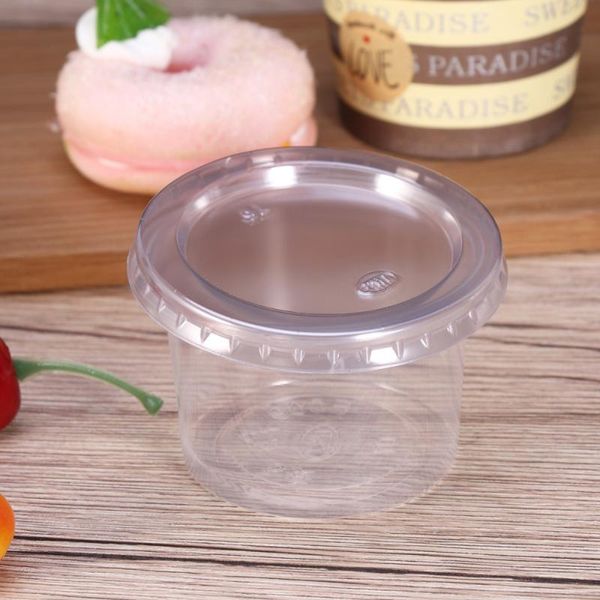 disposable cups & straws 100pcs 5oz portion clear container with lids for jelly yogurt mousses
disposable cups & straws 100pcs 5oz portion clear container with lids for jelly yogurt mousses