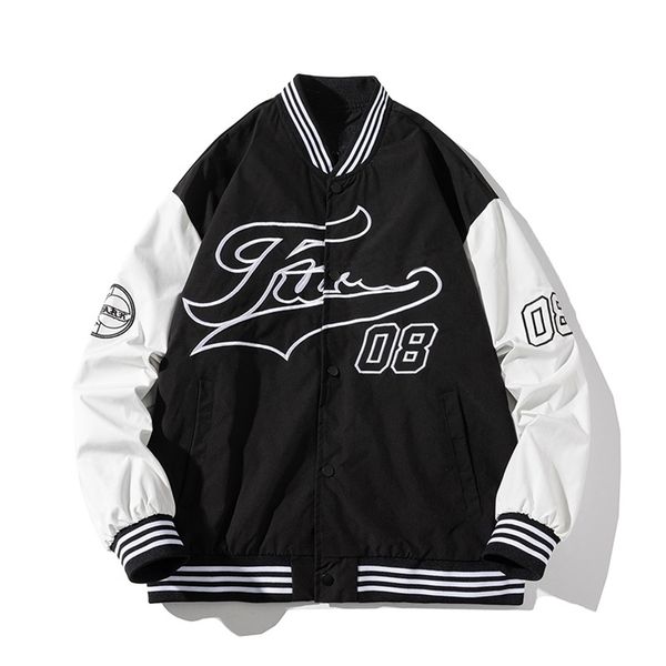 streetwear baseball jacket men women varsity japanese letter embroidery patchwork spring autumn couples clothes 211110, Black;brown
streetwear baseball jacket men women varsity japanese letter embroidery patchwork spring autumn couples clothes 211110, Black;brown