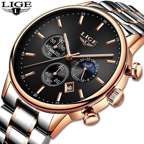 wristwatches reloj hombre 2021 mens watches lige chronograph sport watch for men waterproof military clock relogio masculin, Slivery;brown
wristwatches reloj hombre 2021 mens watches lige chronograph sport watch for men waterproof military clock relogio masculin, Slivery;brown
