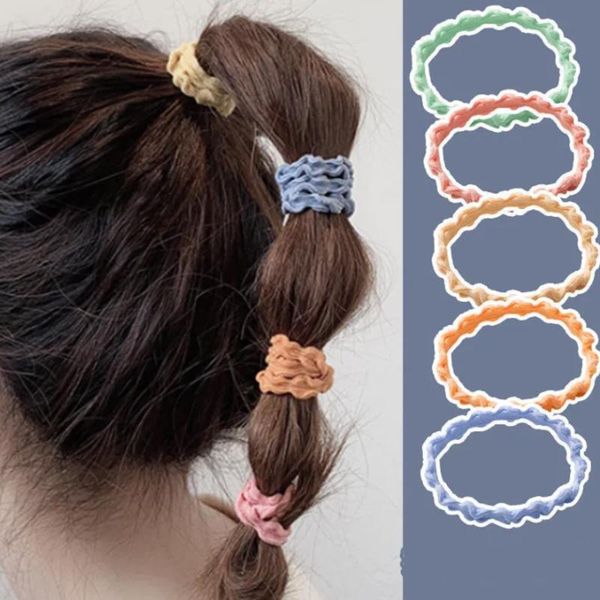 hair accessories 6 pcs/ wave elastic bands ring ball rope head rubber female version simple and cute candy colorful 2021 trend jewelry, Slivery;white
hair accessories 6 pcs/ wave elastic bands ring ball rope head rubber female version simple and cute candy colorful 2021 trend jewelry, Slivery;white