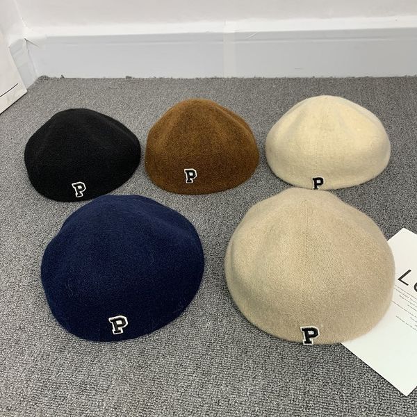 new versatile letter woolen beret hat women's fashion casual short brim reverse forward hat wardrobe accessories, Blue;gray
new versatile letter woolen beret hat women's fashion casual short brim reverse forward hat wardrobe accessories, Blue;gray