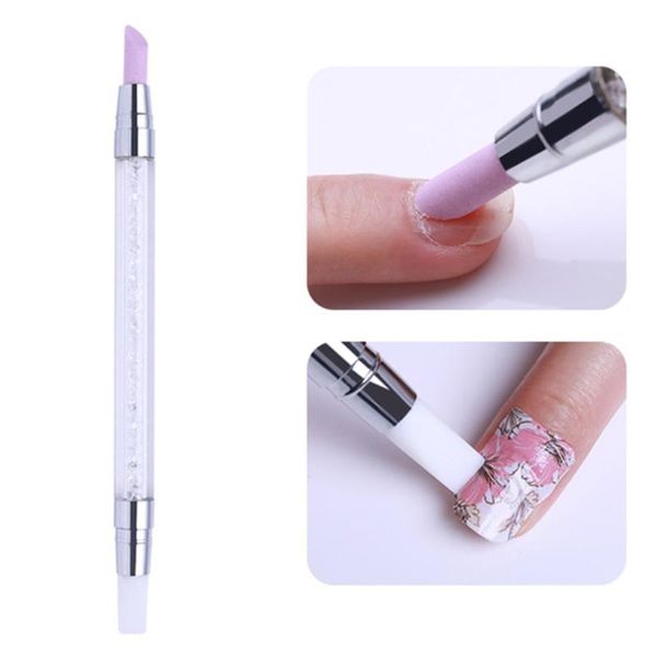 nail art kits 1pc double ends silica gel front end cuticle pusher remover manicure 2 kinds of function tool 
nail art kits 1pc double ends silica gel front end cuticle pusher remover manicure 2 kinds of function tool