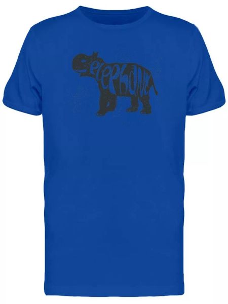 Elephant Tee Men's -Image by Shutterstock, White;black