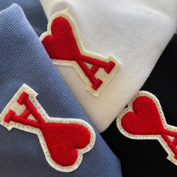 men's t-shirts summer ami heart-shaped embroidery t-shirt pure cotton round neckline short sleeves men women simple fashion oversized, White;black
men's t-shirts summer ami heart-shaped embroidery t-shirt pure cotton round neckline short sleeves men women simple fashion oversized, White;black