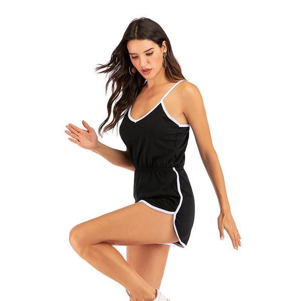 women's jumpsuits & rompers women street style casual loose high waist versatile solid clothes halter v-neck sleeveless off shoulder, Black;white
women's jumpsuits & rompers women street style casual loose high waist versatile solid clothes halter v-neck sleeveless off shoulder, Black;white