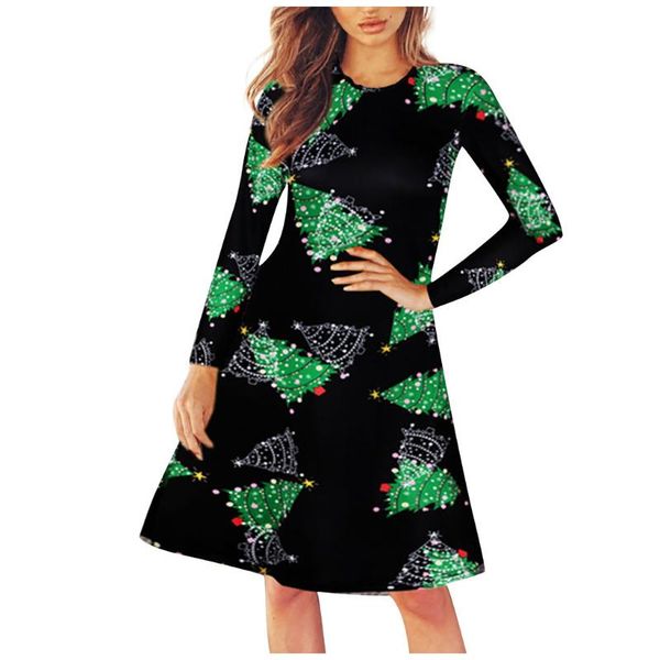 casual dresses women's fashion christmas dress printed round neck pullover long sleeve slim mini elegant, Black;gray
casual dresses women's fashion christmas dress printed round neck pullover long sleeve slim mini elegant, Black;gray