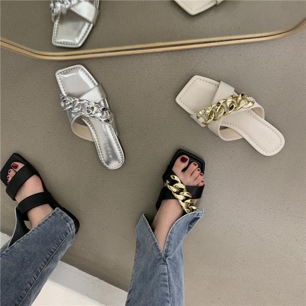 slippers chain cross peep-toe flat shoes flip-flops spring/summer 2021 beanie wear outside women's, Black
slippers chain cross peep-toe flat shoes flip-flops spring/summer 2021 beanie wear outside women's, Black