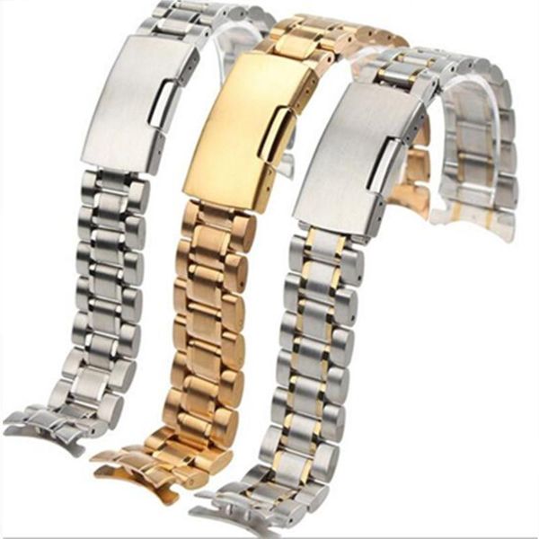 watch bands stainless steel solid links band strap bracelet curved end / arc degree 18/19/20/22mm + tool, Black;brown
watch bands stainless steel solid links band strap bracelet curved end / arc degree 18/19/20/22mm + tool, Black;brown
