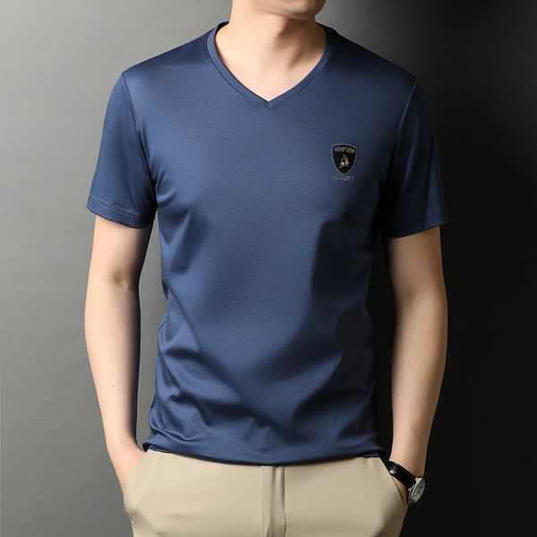men's t shirts short sleeve t-shirt 2021 summer mercerized cotton v-neck cloth casual drill men, White;black
men's t shirts short sleeve t-shirt 2021 summer mercerized cotton v-neck cloth casual drill men, White;black