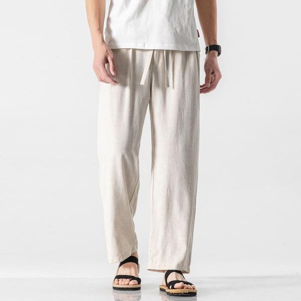 men's pants 2021 summer casual linen men solid color streetwear loose cotton harem male chinese style trousers m-5xl, Black
men's pants 2021 summer casual linen men solid color streetwear loose cotton harem male chinese style trousers m-5xl, Black