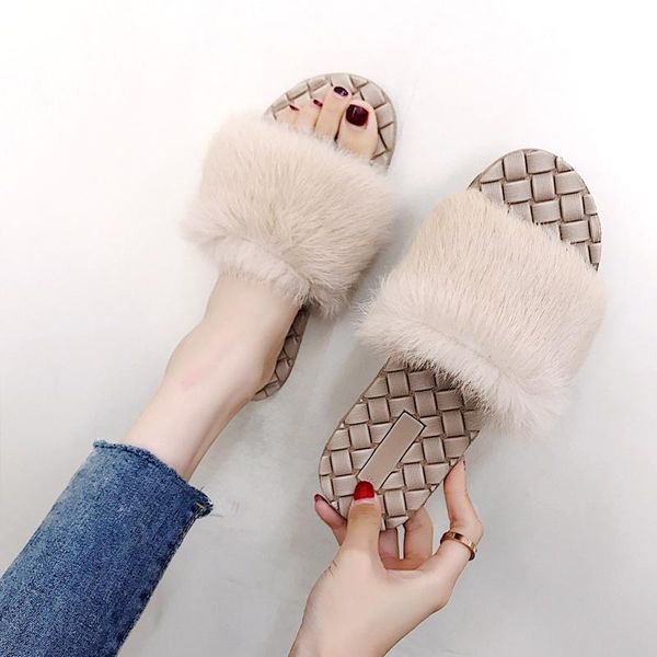 slippers open toe outside fashion sweet elegant slides women low flat with faux fur platform solid summer casual ladies shoes, Black
slippers open toe outside fashion sweet elegant slides women low flat with faux fur platform solid summer casual ladies shoes, Black