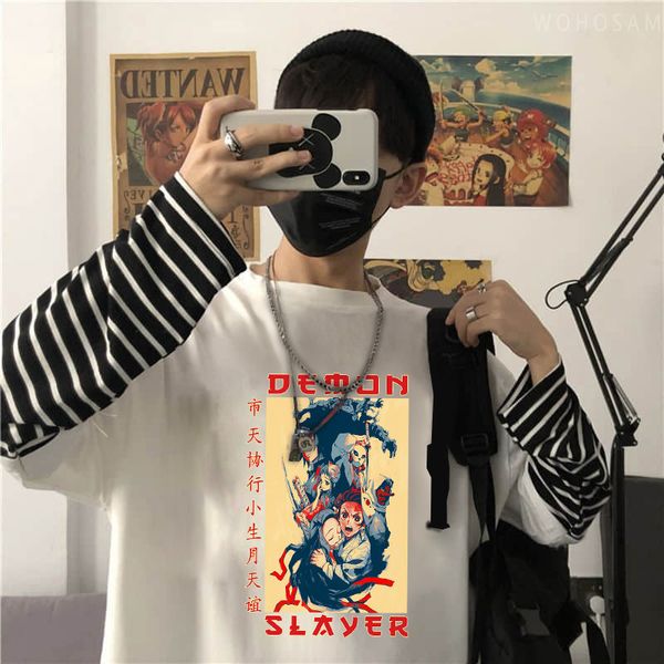 japanese anime ghost blade tanjiro new striped stitching long sleeve t-shirt, White;black
japanese anime ghost blade tanjiro new striped stitching long sleeve t-shirt, White;black