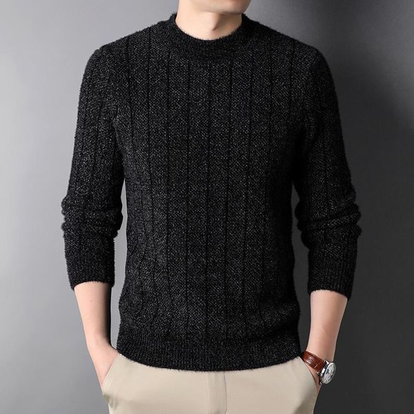 men's sweaters thick 2021 grade autum fashion brand knit pullover warm sweater winter woolen oneck casual men knitted jumper clothes, White;black
men's sweaters thick 2021 grade autum fashion brand knit pullover warm sweater winter woolen oneck casual men knitted jumper clothes, White;black
