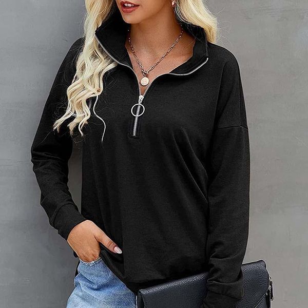 women's blouses & shirts women blouse pullover long sleeve turn down collar zipper solid color shirt female loose casual fashion plus s, White
women's blouses & shirts women blouse pullover long sleeve turn down collar zipper solid color shirt female loose casual fashion plus s, White