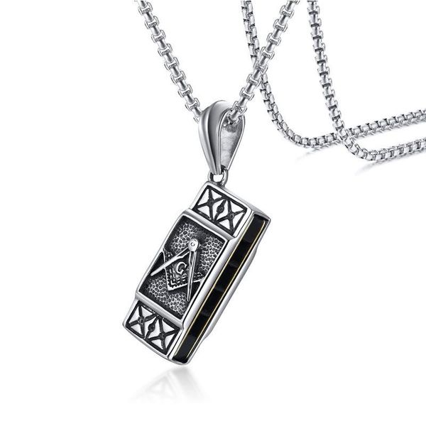 pendant necklaces punk vintage style asonry masonic pendants harmonica shape 316l stainless steel jewelry for men gift with chain, Silver
pendant necklaces punk vintage style asonry masonic pendants harmonica shape 316l stainless steel jewelry for men gift with chain, Silver