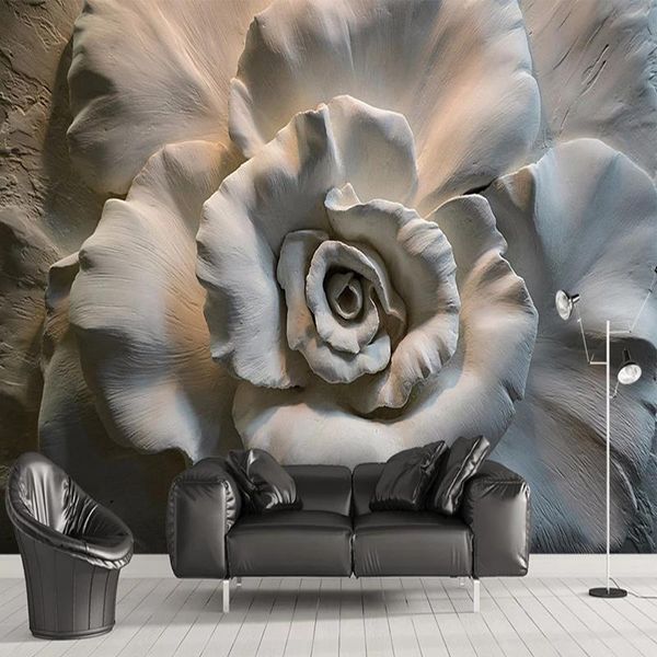 custom mural wall painting 3d relief rose flower self adhesive wallpaper for living room sofa tv background home decor wallpapers
custom mural wall painting 3d relief rose flower self adhesive wallpaper for living room sofa tv background home decor wallpapers