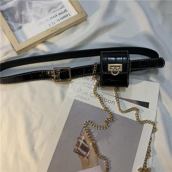 korean style fanny pack personality chain women mini shoulder bag funny metal buckle coin purse fashion female belt waist bags
korean style fanny pack personality chain women mini shoulder bag funny metal buckle coin purse fashion female belt waist bags