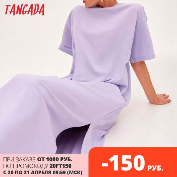 tangada 2021 women elegant 95% cotton sweatshirt dress oversized short sleeve side open ladies midi dress 6l60, Black;gray
tangada 2021 women elegant 95% cotton sweatshirt dress oversized short sleeve side open ladies midi dress 6l60, Black;gray