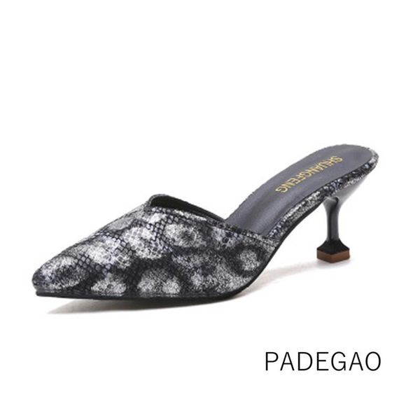 slippers 2021 women's black snake print summer high heel official outside women
slippers 2021 women's black snake print summer high heel official outside women
