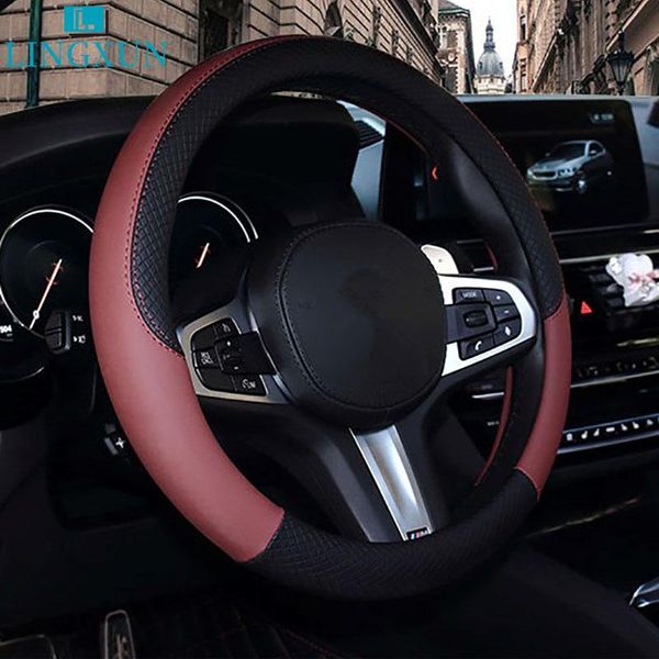 steering wheel covers lingxun car cover anti slip handle interior decoration leather protective supplies la097
steering wheel covers lingxun car cover anti slip handle interior decoration leather protective supplies la097