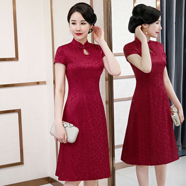 luxury casual dresses middle aged and elderly wedding like belly covered drs -in-law's family banquet improved cheongsam, Black;gray
luxury casual dresses middle aged and elderly wedding like belly covered drs -in-law's family banquet improved cheongsam, Black;gray