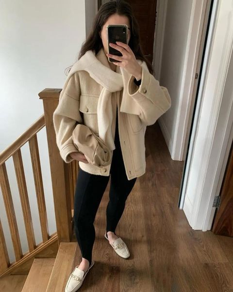 women's jackets xikom 2021 autumn women casual pockets loose coat fashion ladies turn-down collar solid female chic outwear, Black;brown
women's jackets xikom 2021 autumn women casual pockets loose coat fashion ladies turn-down collar solid female chic outwear, Black;brown