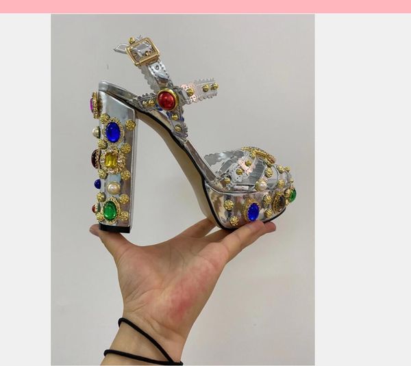 fashion women gladiator sandals chunky heel party shoes ladies wedding shoe summer vintage sandal crystal stud high heels diamond pumps, Black
fashion women gladiator sandals chunky heel party shoes ladies wedding shoe summer vintage sandal crystal stud high heels diamond pumps, Black