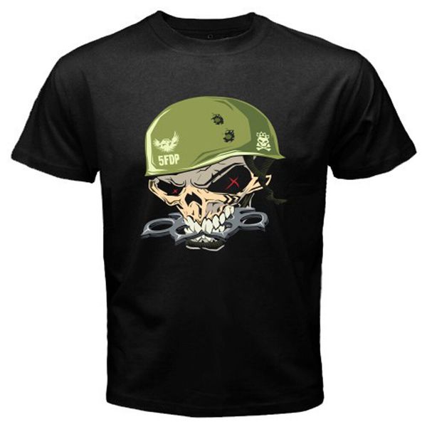 new 5fdp five finger death punch skull army logo men's black t-shirt size s-3xl, White;black
new 5fdp five finger death punch skull army logo men's black t-shirt size s-3xl, White;black