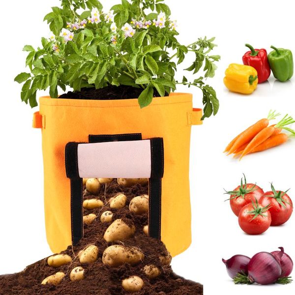 planters & pots grow potato bags planter bag nonwoven cloth fabric planting vegetable gardening with handle
planters & pots grow potato bags planter bag nonwoven cloth fabric planting vegetable gardening with handle