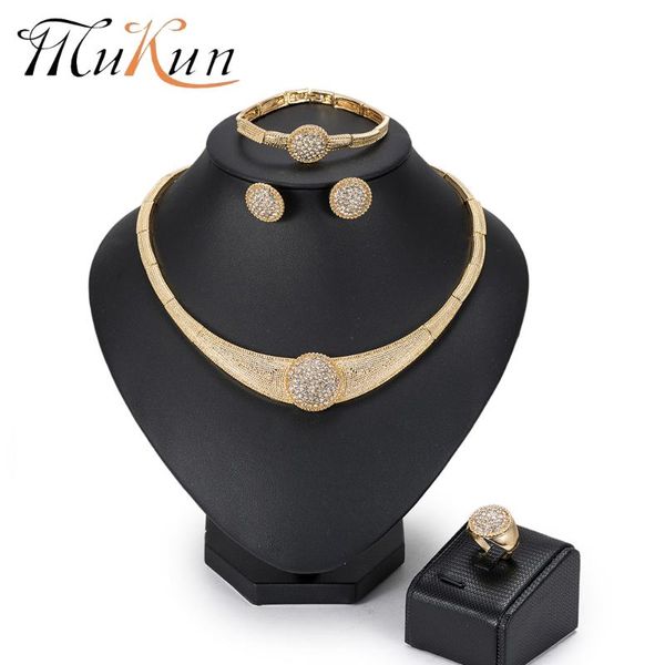 earrings & necklace mukun african beads jewelry set dubai wedding sets fashion rhinestone costume round women 2021, Silver
earrings & necklace mukun african beads jewelry set dubai wedding sets fashion rhinestone costume round women 2021, Silver
