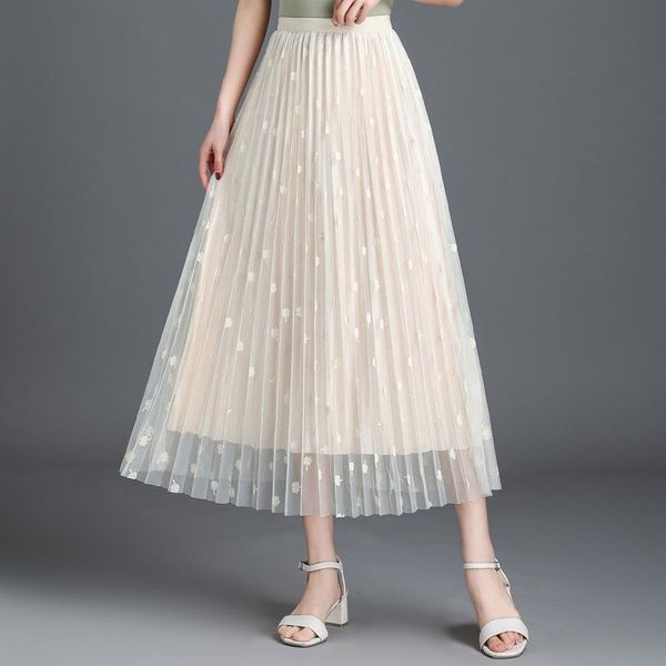 skirts 2021 summer arrival elastic high waist slim mesh long skirt simple casual loose two-sided women pleated, Black
skirts 2021 summer arrival elastic high waist slim mesh long skirt simple casual loose two-sided women pleated, Black
