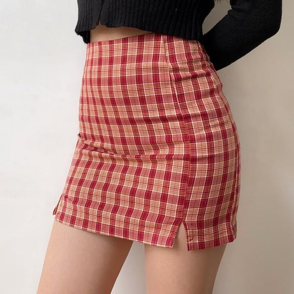 skirts female fashion bm summer women preppy style side split red plaid mini high waist chic pencil skirt bottoms, Black
skirts female fashion bm summer women preppy style side split red plaid mini high waist chic pencil skirt bottoms, Black