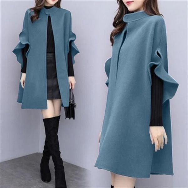 women's suits & blazers 2021 autumn ladies shawl mantle burned women's wool sleeve fashion loose coat long, White;black
women's suits & blazers 2021 autumn ladies shawl mantle burned women's wool sleeve fashion loose coat long, White;black