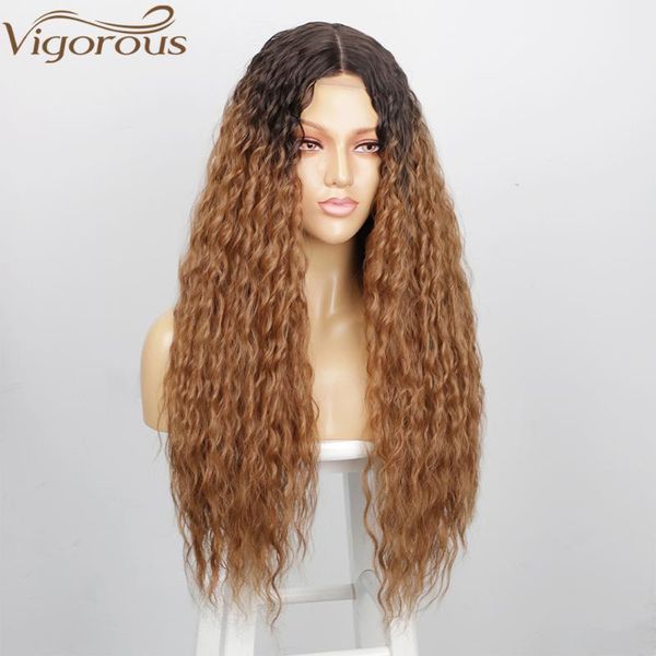 synthetic wigs vigorous ombre brown curly wig long for women 26 inch blcak red heat resistant hair daily party use, Black
synthetic wigs vigorous ombre brown curly wig long for women 26 inch blcak red heat resistant hair daily party use, Black