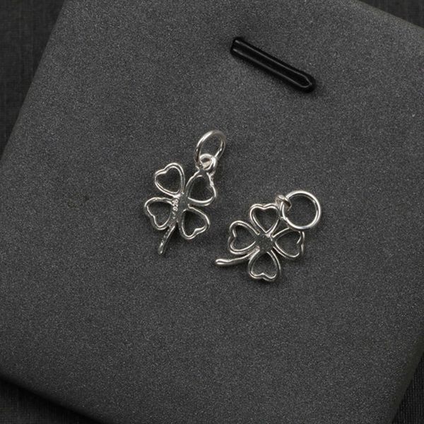 xiaoling s925 silver bracelet four leaf flower necklace lucky grass pendant diy jewelry accessories hand made beads, Black
xiaoling s925 silver bracelet four leaf flower necklace lucky grass pendant diy jewelry accessories hand made beads, Black
