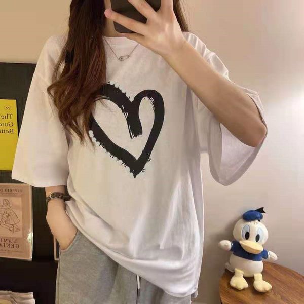 high version 21 spring and summer new fashion we11 love letter printing simple fresh leisure comfortable couple short sleeve, White
high version 21 spring and summer new fashion we11 love letter printing simple fresh leisure comfortable couple short sleeve, White