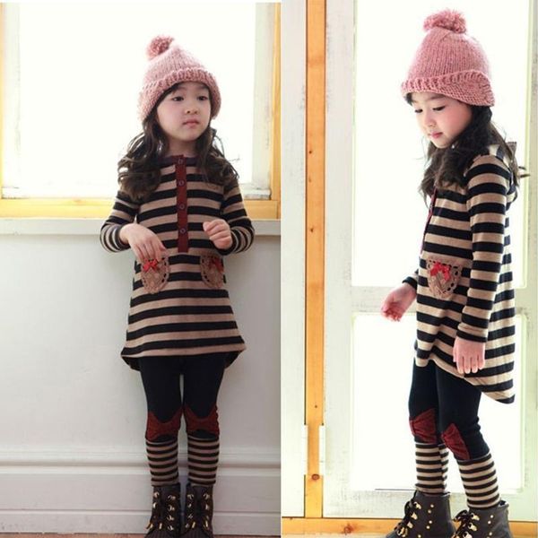 children pajamas set kids clothes for girl's printed stripe +pants xmas o-neck long sleeve outfits roupa infantil menina clothing sets, White
children pajamas set kids clothes for girl's printed stripe +pants xmas o-neck long sleeve outfits roupa infantil menina clothing sets, White