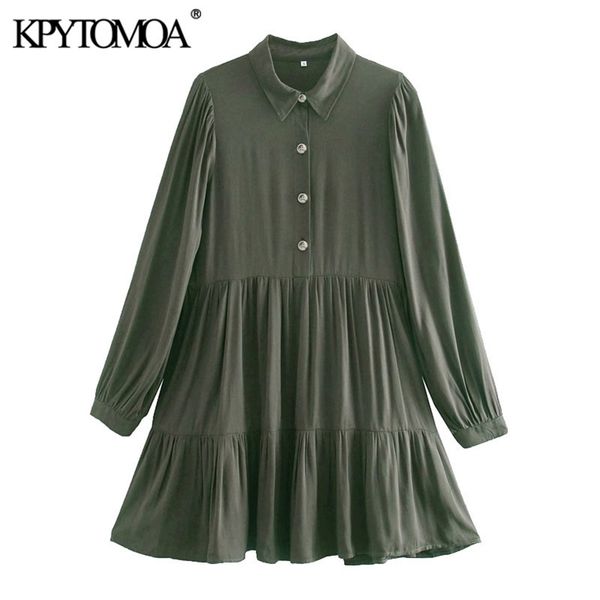 women chic fashion with buttons pleated mini shirt dress vintage lapel collar long sleeve female dresses vestidos 210420, Black;gray
women chic fashion with buttons pleated mini shirt dress vintage lapel collar long sleeve female dresses vestidos 210420, Black;gray