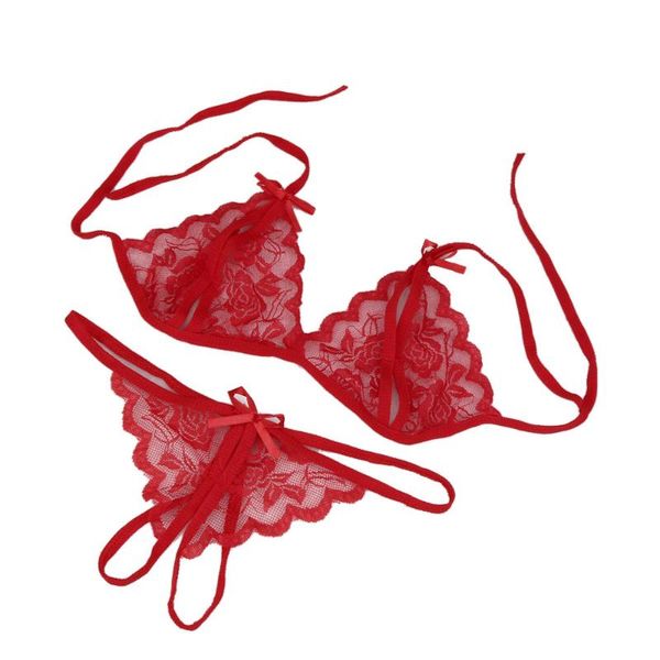 bras sets erotic lace lingerie set women underwear sleepwear g-string + bra nightwear a90429, Red;black
bras sets erotic lace lingerie set women underwear sleepwear g-string + bra nightwear a90429, Red;black