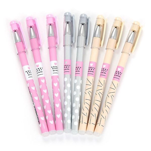 gel pens 3pcs/set cute heart dots erasable pen 0.38mm blue black ink sign for school office writing supply students stationery
gel pens 3pcs/set cute heart dots erasable pen 0.38mm blue black ink sign for school office writing supply students stationery