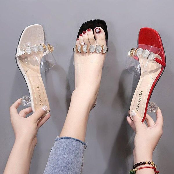 slippers transparent spike heels for women shoes woman mules 2021 summer crystal clear ladies slides casual, Black
slippers transparent spike heels for women shoes woman mules 2021 summer crystal clear ladies slides casual, Black