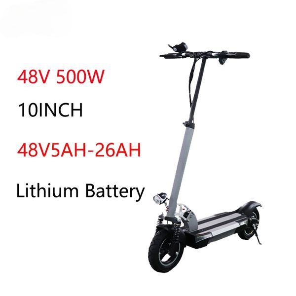 48v 500w electric scooter 26ah lithium battery 10 inch motor wheel kick e scooter no tax folding patinete electrico adulto
48v 500w electric scooter 26ah lithium battery 10 inch motor wheel kick e scooter no tax folding patinete electrico adulto